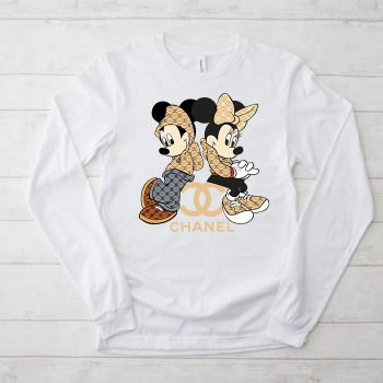 Chanel Mickey Mouse And Minnie Mouse Couple Kid Tee Unisex Longsleeve Tee LTB2908