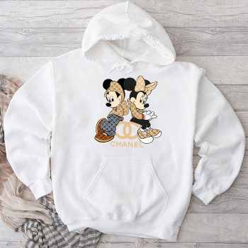 Chanel Mickey Mouse And Minnie Mouse Couple Unisex Pullover Hoodie HTB2098