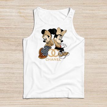 Chanel Mickey Mouse And Minnie Mouse Couple Unisex Tank Top TTTB2908