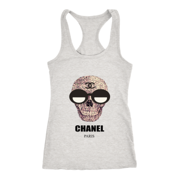 Chanel Skull Logo Women Racerback Tank Top