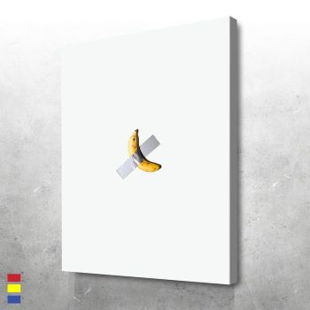 Comedy Banana Own the Iconic Art Basel 2019 Masterpiece Canvas Poster Print Wall Art Decor