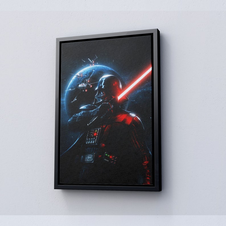 Darth Vader Star Wars Wall Art Darth Vader Canvas Art Star Wars Darth ...