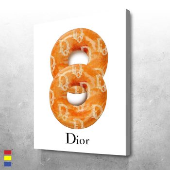 Dior Doughnuts and the Impact of Branding on Everyday Foods Canvas Poster Print Wall Art Decor