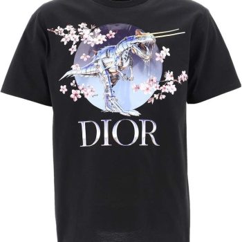 Dior Homme Dior X Sorayama Dinosaur Printed Tee Unisex T-Shirt FTS035