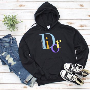 Dior Logo Luxury Unisex Pullover Hoodie HTB2529
