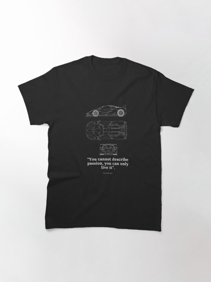 Enzo Ferrari Cannot Describe Passion Only Live It Classic Cotton Tee Unisex T-Shirt FTS235