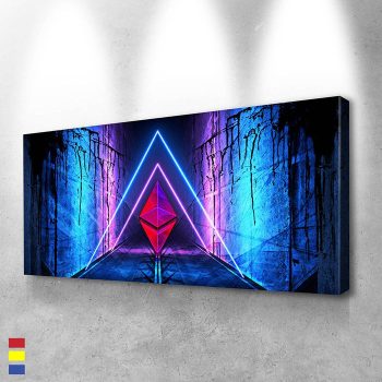 Ethereum Mind-Melting Psychedelic Art to Elevate Your Space Canvas Poster Print Wall Art Decor