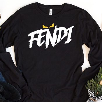 Fendi Diabolic Eyes Logo Unisex & Kid Long Sleeve Tee LTB2565