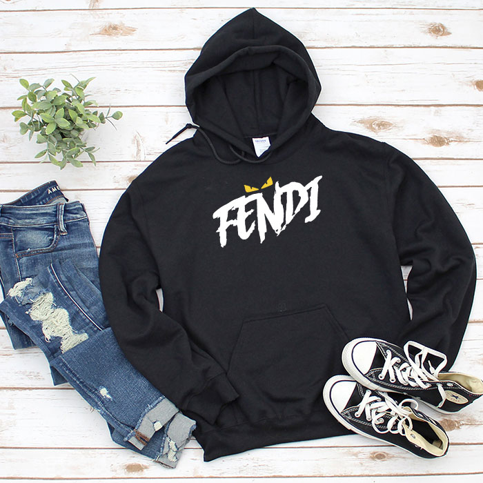 Fendi Diabolic Eyes Logo Unisex Pullover Hoodie HTB2565 Cadadesigns