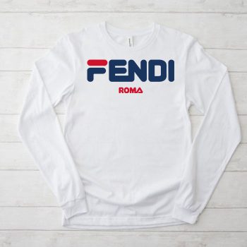 Fendi Fila Roma Logo Unisex & Kid Long Sleeve Tee LTB2561