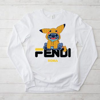 Fendi Roma Stitch Pikachu Unisex & Kid Long Sleeve Tee LTB2557