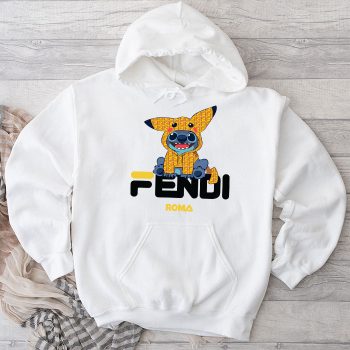 Fendi Roma Stitch Pikachu Unisex Pullover Hoodie HTB2557
