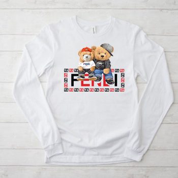 Fendi Roma Teddy Bear Unisex & Kid Long Sleeve Tee LTB2554