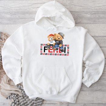 Fendi Roma Teddy Bear Unisex Pullover Hoodie HTB2554