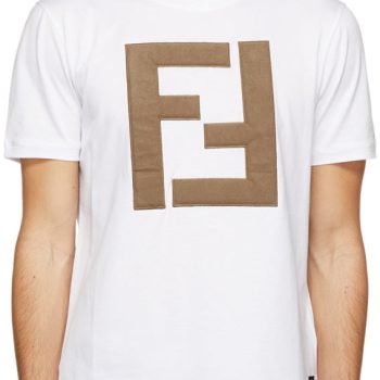 Fendi White 'Forever Fendi' Tee Unisex T-Shirt FTS373