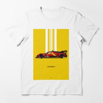 Ferrari 499P Le Mans Hypercar Yellow Design Fashion Cotton Tee Unisex T-Shirt FTS243