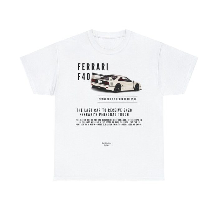 Ferrari F40 Cotton Tee Unisex T-Shirt FTS238