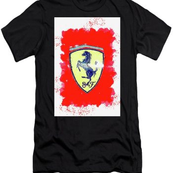 Ferrari Logo Valentino Visentini Fashion Cotton Tee Unisex T-Shirt FTS201