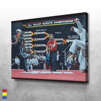 Finish Him the Classic Karate Movie Scene You'll Never Forget Canvas Poster Print Wall Art Decor