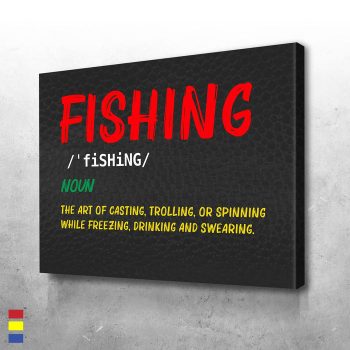 Fishing More Than a Skill the Transformational Art of Fishing Canvas Poster Print Wall Art Decor