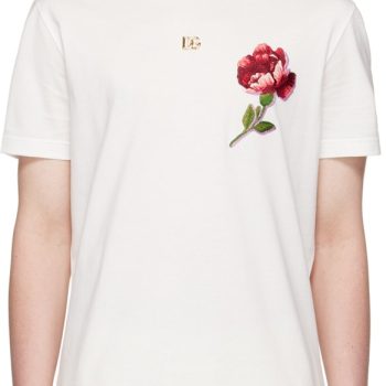 Flower Printed Dolce & Gabbana Tee Unisex T-Shirt FTS531
