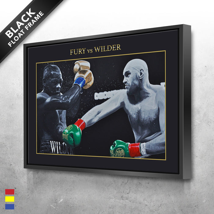 Fury Vs. Wilder Unraveling The Undefeated Record Canvas Poster Print 