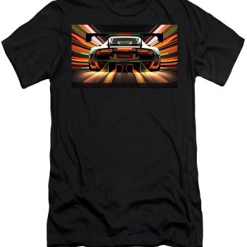 Futurism Lamborghini Gallardo Gt3X Futuristic Vintage Retro Cotton Tee Unisex T-Shirt FTS082