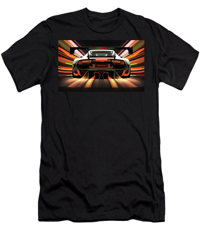 Futurism Lamborghini Gallardo Gt3X Futuristic Vintage Retro Cotton Tee Unisex T-Shirt FTS082