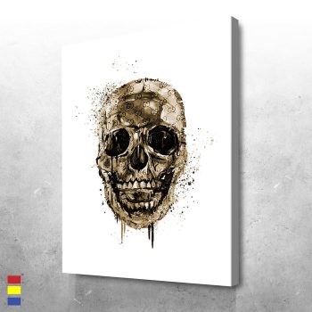GG Skull Unveiling the Beauty of Luxury Lifestyle through Art Canvas Poster Print Wall Art Decor