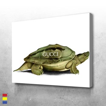 GG Turtle's Fashion Meets Function Elevating Household Items with Style Canvas Poster Print Wall Art Decor