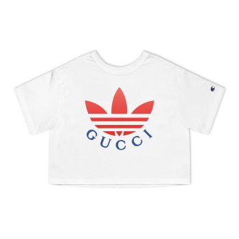 Gucci Adidas Champion Women Heritage Cropped T-Shirt CTB080