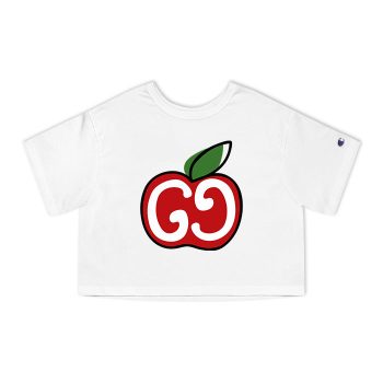 Gucci Apple Logo Champion Women Cropped T-Shirt NTB2188