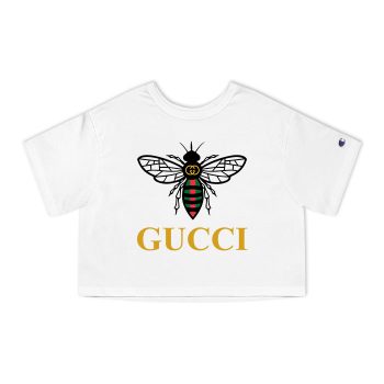 Gucci Bee Logo Champion Women Cropped T-Shirt NTB2201