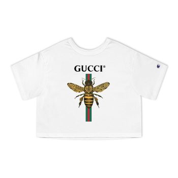 Gucci Bee Logo Champion Women Heritage Cropped T-Shirt CTB072