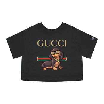 Gucci Dachshund Champion Women Heritage Cropped T-Shirt CTB059