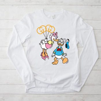 Gucci Donald Duck And Daisy Duck Unisex & Kid Long Sleeve Tee LTB2329