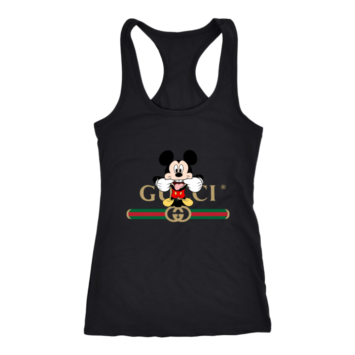 Gucci Logo Mickey Mouse Clubhouse Women Racerback Tank Top