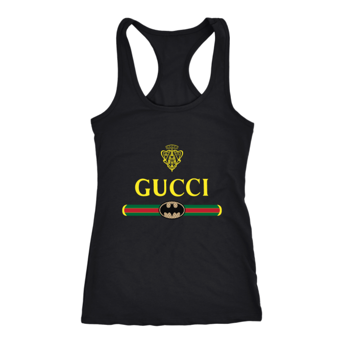 Gucci Logo With Batman Women Racerback Tank Top