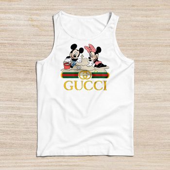 Gucci Mickey And Minnie Mouse On The Beach Unisex Tank Top NTB2414