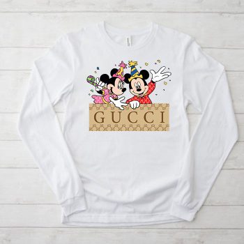 Gucci Mickey Mouse And Minnie Mouse Birthday Unisex & Kid Long Sleeve Tee LTB2585