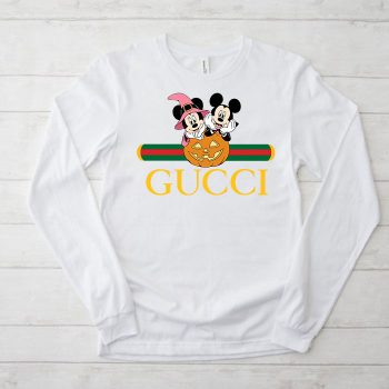Gucci Mickey Mouse And Minnie Mouse Couple Halloween Unisex & Kid Long Sleeve Tee TBL014