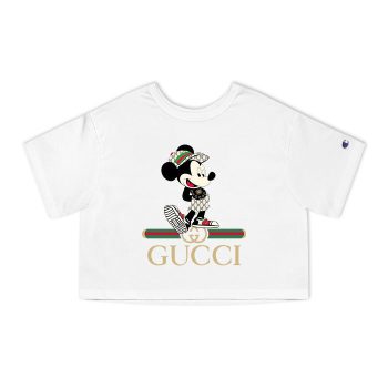 Gucci Mickey Mouse Champion Women Cropped T-Shirt CTB2330