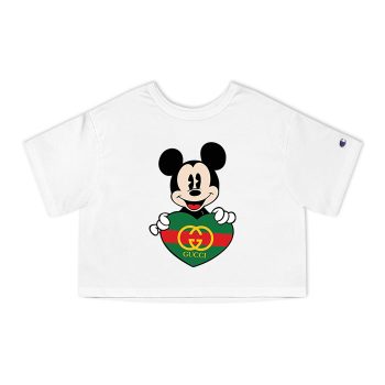Gucci Mickey Mouse Champion Women Cropped T-Shirt CTB2332