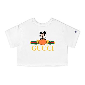 Gucci Mickey Mouse Champion Women Cropped T-Shirt NTB2162