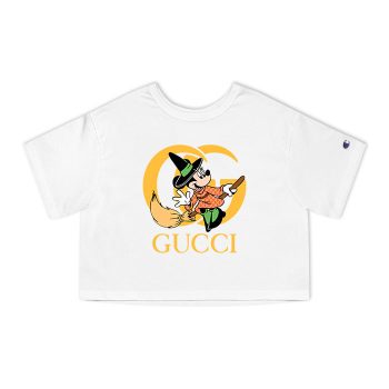 Gucci Mickey Mouse Halloween Champion Women Cropped T-Shirt NTB2168