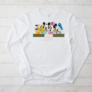 Gucci Mickey Mouse Kid And Friend Unisex & Kid Long Sleeve Tee TBL010