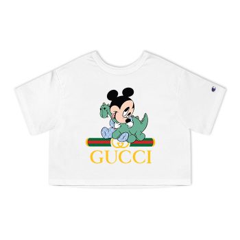 Gucci Mickey Mouse Kid Champion Women Cropped T-Shirt NTB2178