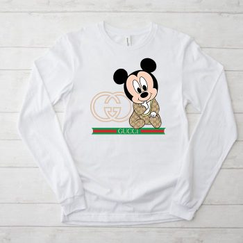 Gucci Mickey Mouse Kid Unisex & Kid Long Sleeve Tee TBL015
