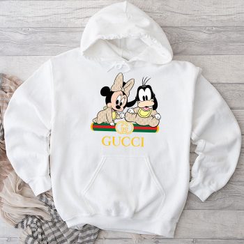 Gucci Minnie Mouse And Goofy Kid Unisex Pullover Hoodie HTB2338