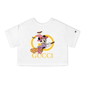 Gucci Minnie Mouse Halloween Champion Women Heritage Cropped T-Shirt CTB022